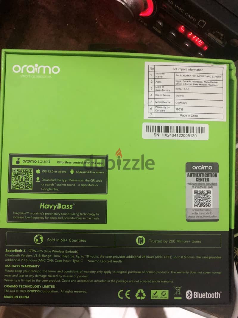 oraimo space buds z 1