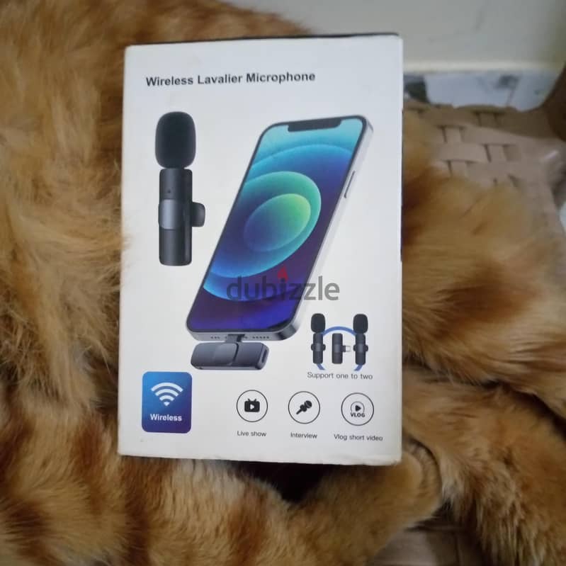 ميكروفون wireless lavalier microphone 2