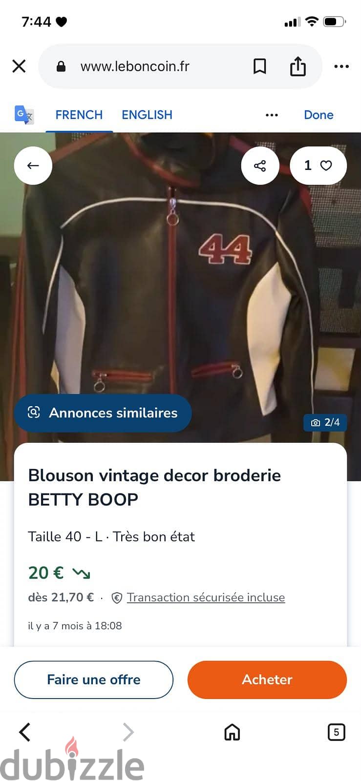 Genuine leather jacket 1