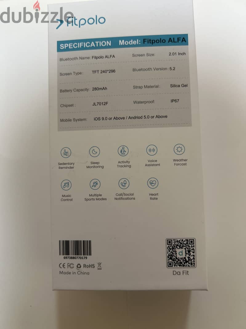 Smart watch fitpolo Alfa 4