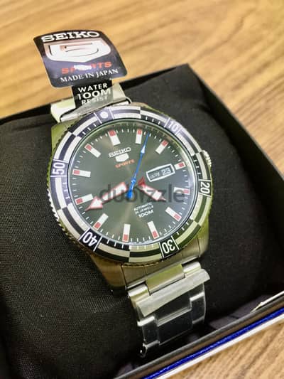 ساعة سيكو 5 أوتوماتيك يابانية جديدة لم تستعمل Seiko SRP735J1