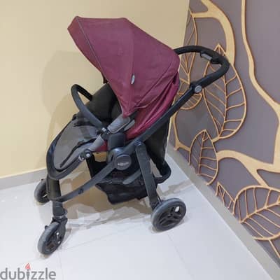 Stroller equipped with car seat