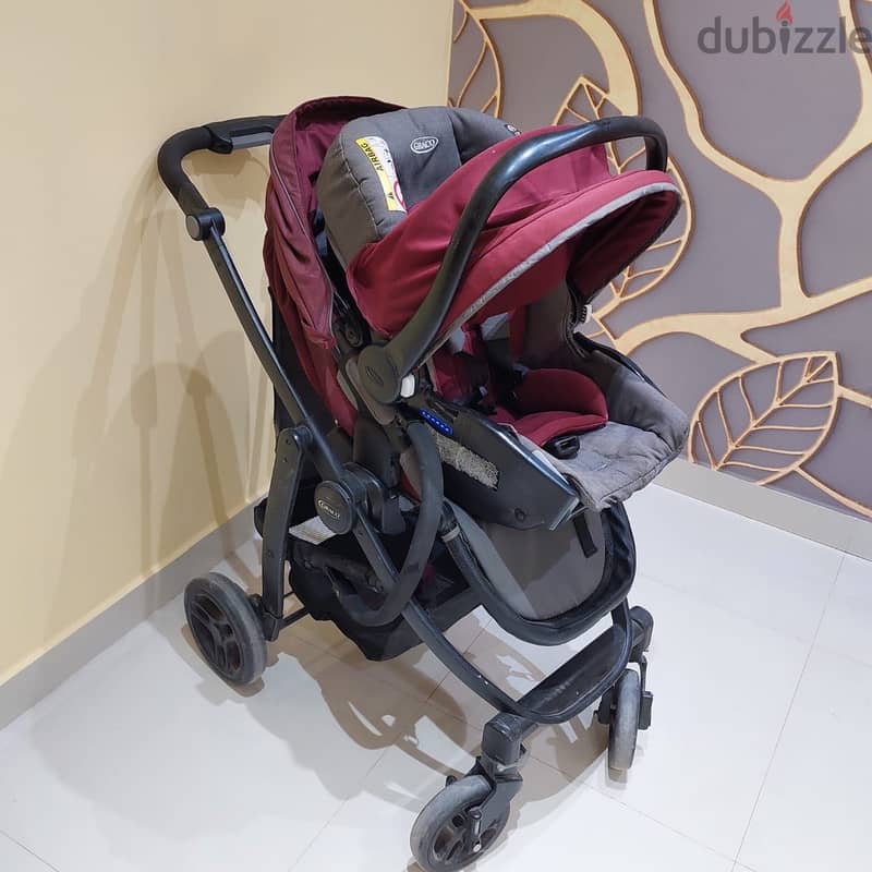 Stroller equipped with car seat 3
