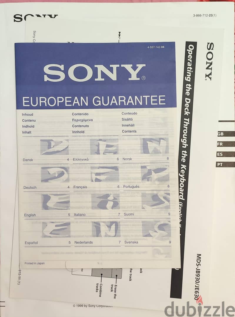 Sony Mini disk deck player MDS-JB930 8