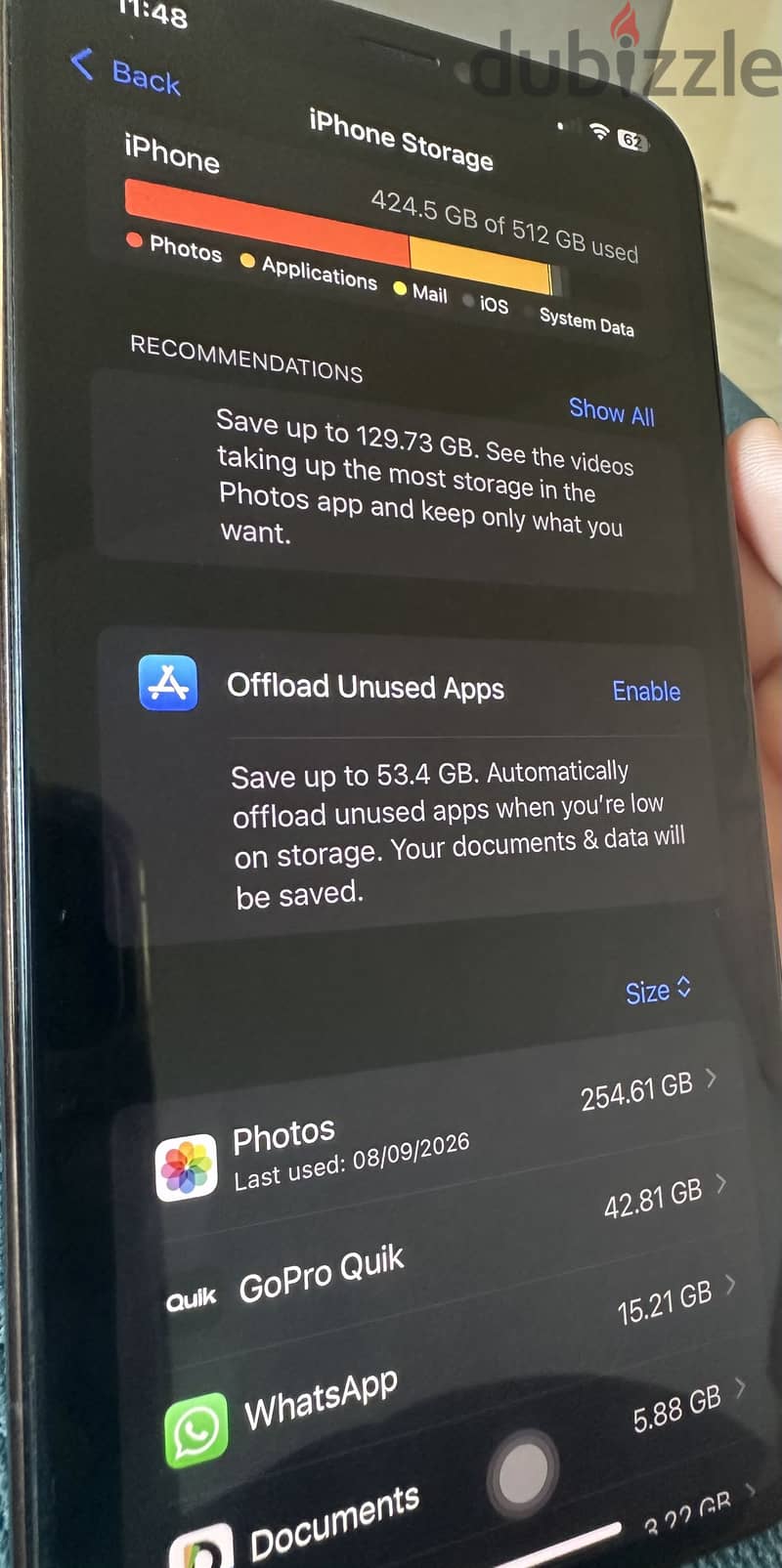 iphone xmax 512G - offwhite 6