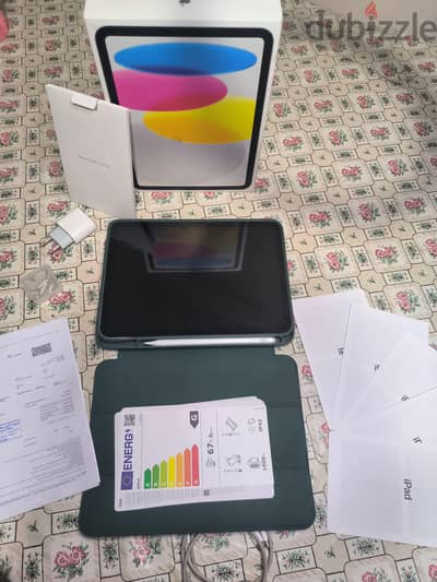 Ipad 11th Gen a16 100% Apple Warranty +PENCIL +FOLIO COVER LIKE NEW
