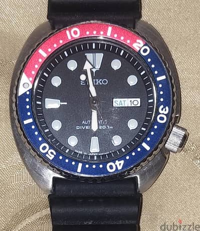 Seiko Prospex "Turtle" Pepsi ساعه