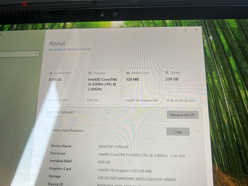 Surface 4 pro intel i5 بحالة ممتازة 6