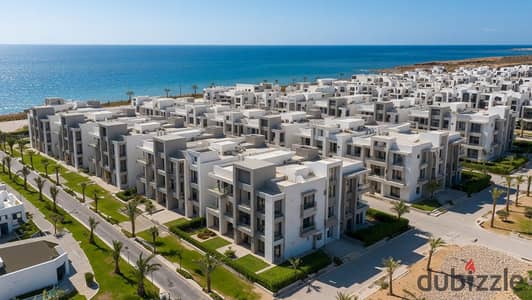 844 الف مقدم فيو علي البحر مباشرا فرصه شاليه غرفتين للبيع تشطيب كامل في السخنه الجلاله