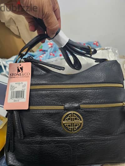Stone & Co. Stone River Black Bag – New with Tag اصلي وارد أمريكا Stone & Co. Stone River Black Bag – New with Tag اصلي وارد أمريكا