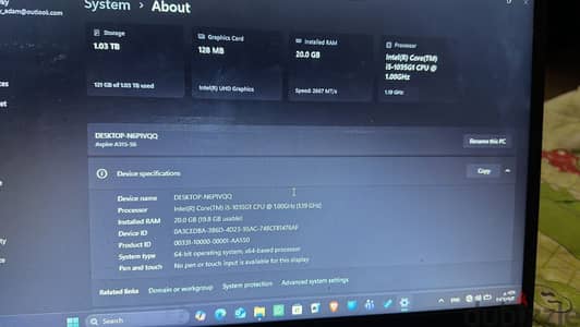 Aspire A315-56" أو "i5-1035G1