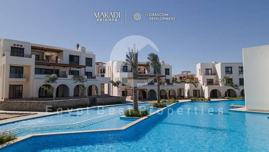 LAGOON VIEW CHALET FULLY FINISHED | LOWEST PRICE !   makadi makadi heights aden parks chalet for sale sea view makadi bay macadi hurghada