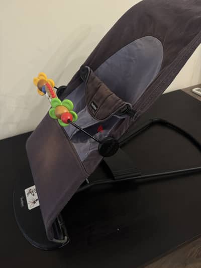 Original BabyBjörn Bouncer + Wooden Toy Bar