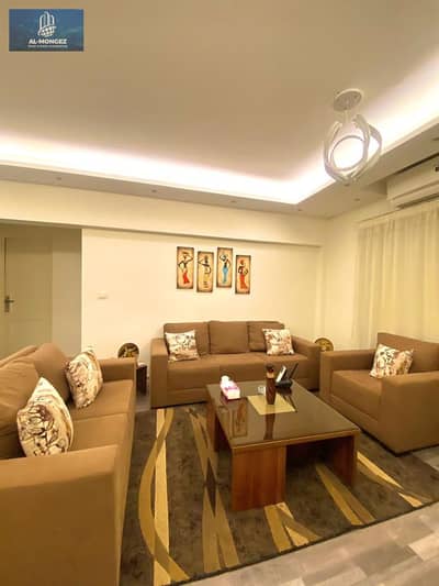 90 sqm fully furnished apartment for rent in Al Rehab City, Phase 10 — one of the most prestigious phases in the city. Located in Al Rehab, First Settlement, New Cairo.