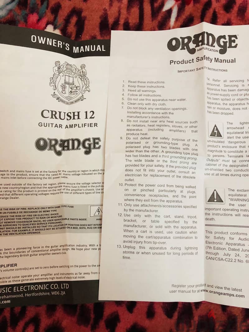 Orange Crush 12 Guitar Amp 4