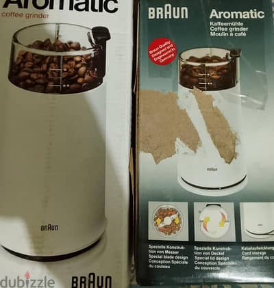 2 sealed Coffee grinder Braun