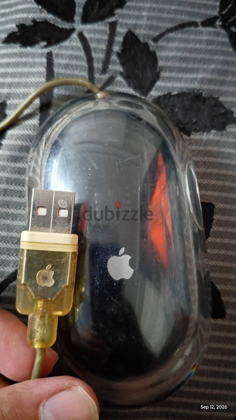 Vintage Apple Pro Mouse (Model M5769) – Clear/Black Optical USB Mouse 2