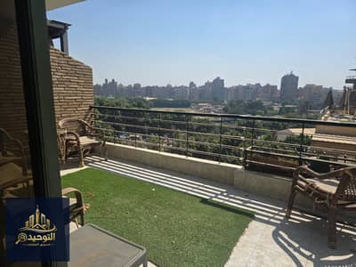 شقة للبيع 170 متر في شارع طيبة فيو نادي الصيد الدقي بالفرش والأجهزة والتكييفات والجراج
