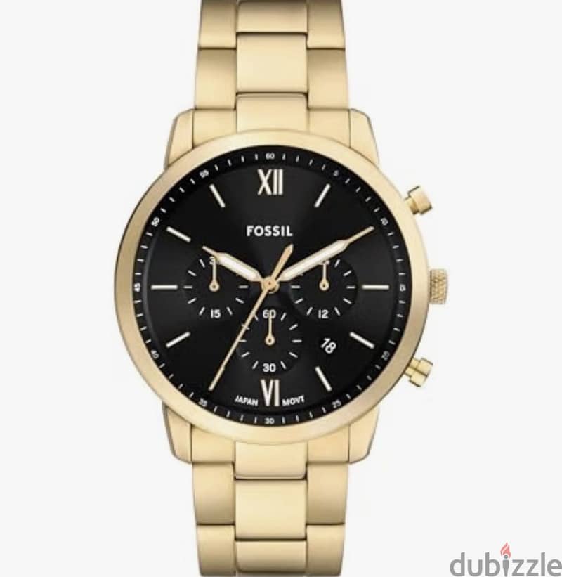 Fossil men watch- gold 3