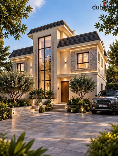 في قلب نيو زايد فيلا تاون هاوس بجاردن للبيع في حوض 1 داخل كمبوند فيلات فقط اخر فيلا بتقسيط 8 سنوات