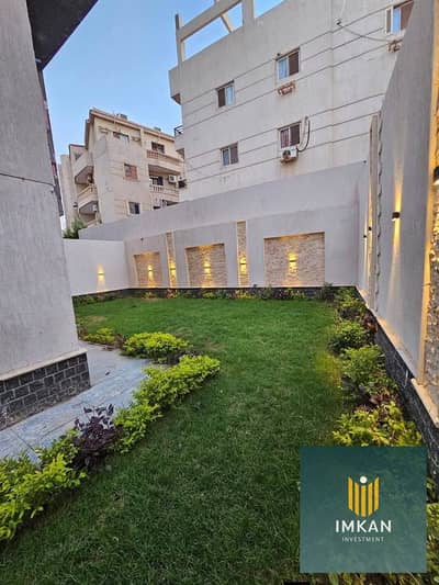 110m² apartment with a garden for sale in Mayan El Shorouk Compound (near Sodic East). Features include immediate delivery, full finishing, and a 10-y