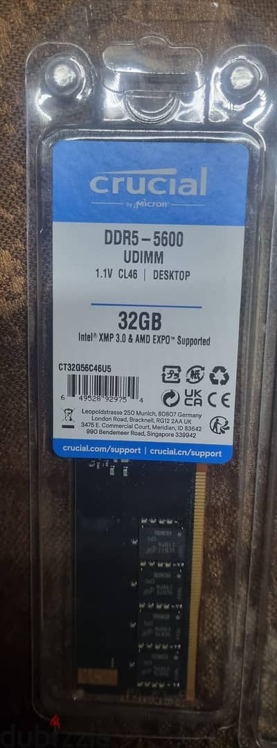 32G DDR5 5600 crucial