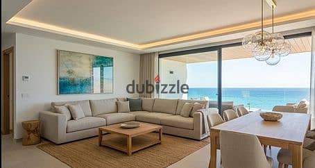 شالية برؤية ممتازه من جميع الغرف للبحر و بتشطيب كامل بالتكييفات في الساحل الشمالي بجوار وتر واي و بيرلا الساحل الشمالي Perla North Coast