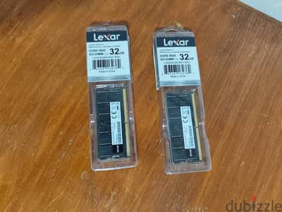 Lexar 64 GB DDR5 5600 MT/s 32x2 SO-DIMM Laptop