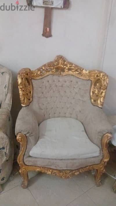 صالون ذهبي خشب ذان