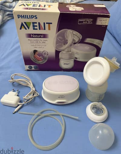 شفاط لبن كهربائي Philips Avent Natural أصلي - بحالة ممتازة + العلبة