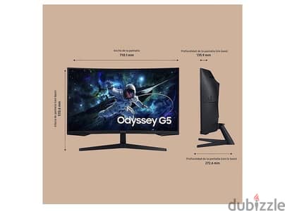 Monitor samsung odyssey g5 curved 32 inches 165hz