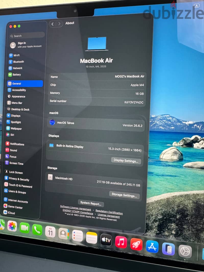Macbook air m4 15 inch 10