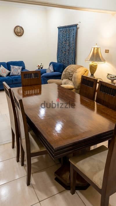 ترابيزه سفره ٦ كراسي زان احمر +برفيه