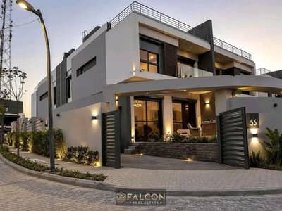 VIP Corner 5 bed Villa with Open Landscape & Water Feature View, La Vista, Fifth Settlement, near Katameya Dunes, Mivida, Hyde Park & Mountain View