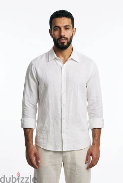 Men linen Shirt - قميص كتان رجالى