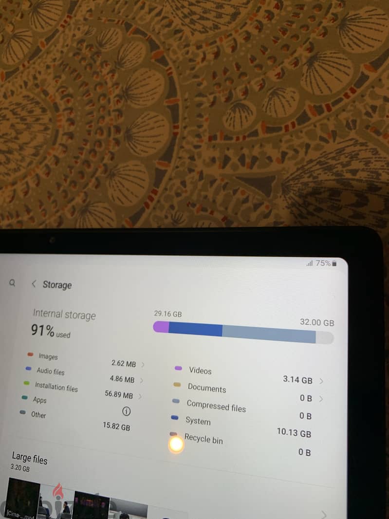 Galaxy tab a7 7
