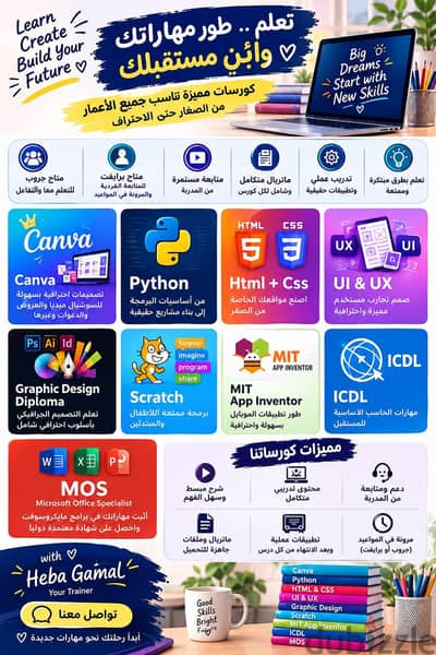 اصنع مستقبلك الرقمي | الباقة الشاملة للمهارات والبرمجة والتصميم