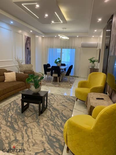 Luxury Hotel-Style Furnished 3BR Apartment for Rent in Al Andalous Villas New Cairo - First Use | Next to 90th St & Mivida | 3 Baths, Terrace & Elevat