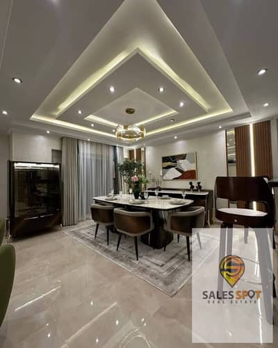 Luxury apartment for sale via installment plan in NOLL Compound, Sixth Settlement – ​​High-end finishing.