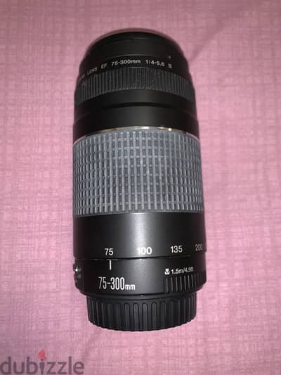 Canon EF 75-300mm f/4-5.6 III Telephoto Zoom Lens Black