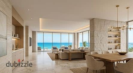 Chalet for sale luxury finishing with ACs panoramic sea view next Waterway Perla North Coast mins Ras El Hekma Bay Sol Emaar Katameya Coast