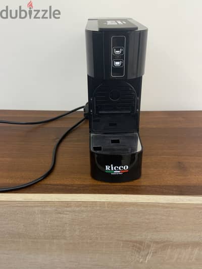 RICCO - 2 DOSES COFFEE AND DRINKS MACHINE - BLACK