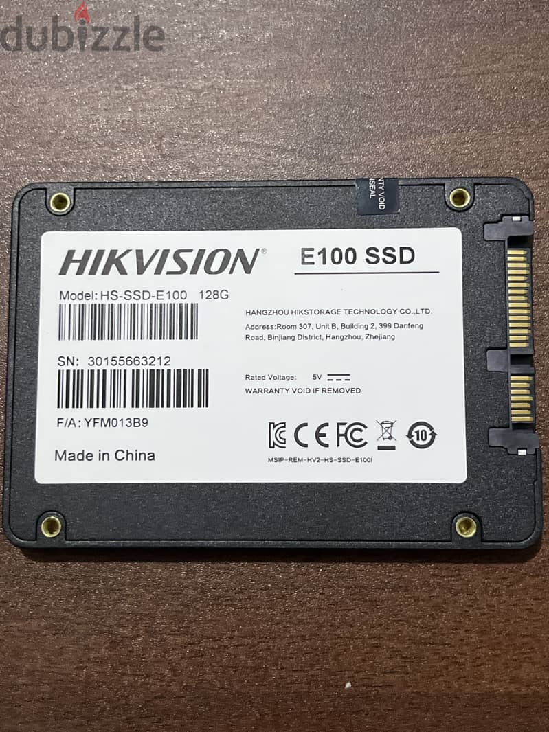 ‏HKVISION SSD 128G 1