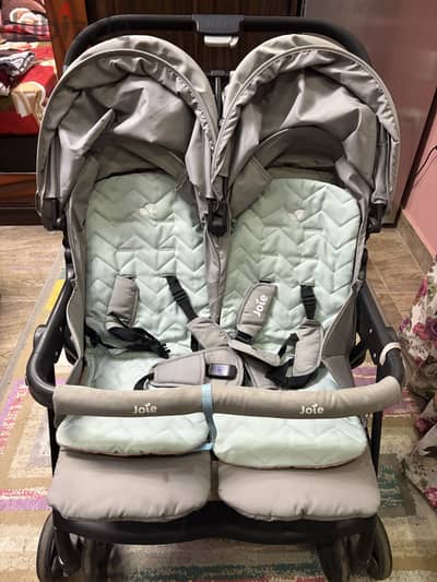 Joie Aire Twin Double Stroller – عربية أطفال توأم