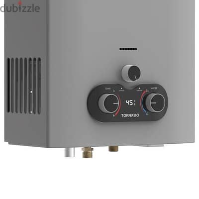 TORNADO Gas Water Heater 6 L No Chimney Natural Gas Silver