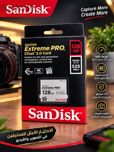 SanDisk Extreme PRO CFast 2.0 – 128GB