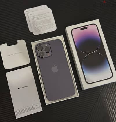 iPhone 14 Pro Max 256 GB وتربروف معاه العلبة معفي من الضريبة