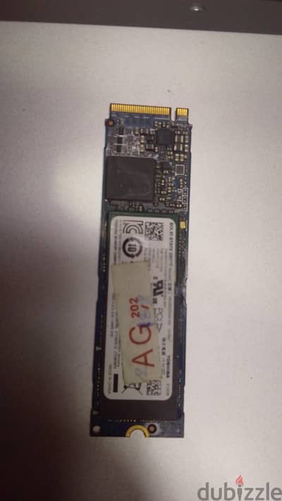 هارد SSD M. 2 NVMe 512GB Toshiba Kioxia XG6 - أصلي هيليث 100%