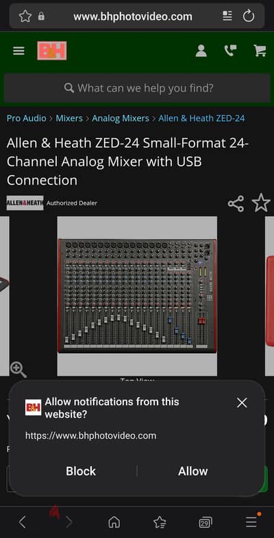 Allen&Heath ZED24 small format 24 channel mixer with FREE gifts