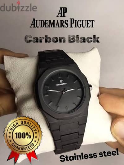 ساعه كاربون بلاك مط Audemars Piguet أستانليس ستيل - هاى كوبى  (مختومه)